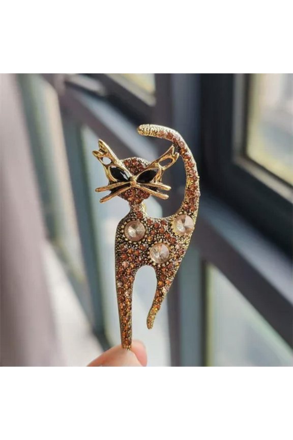 Cute Breastpin Elegant Lapel Pins Clothes Accessories Brooches Women Men Suit-Champagne