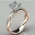 thumbnail image 1 of QQTDFG Elegant 925 Silver Rings Round Cut Cubic Zirconia Women Wedding Jewelry Sz 6-10-6-#14, 1 of 9
