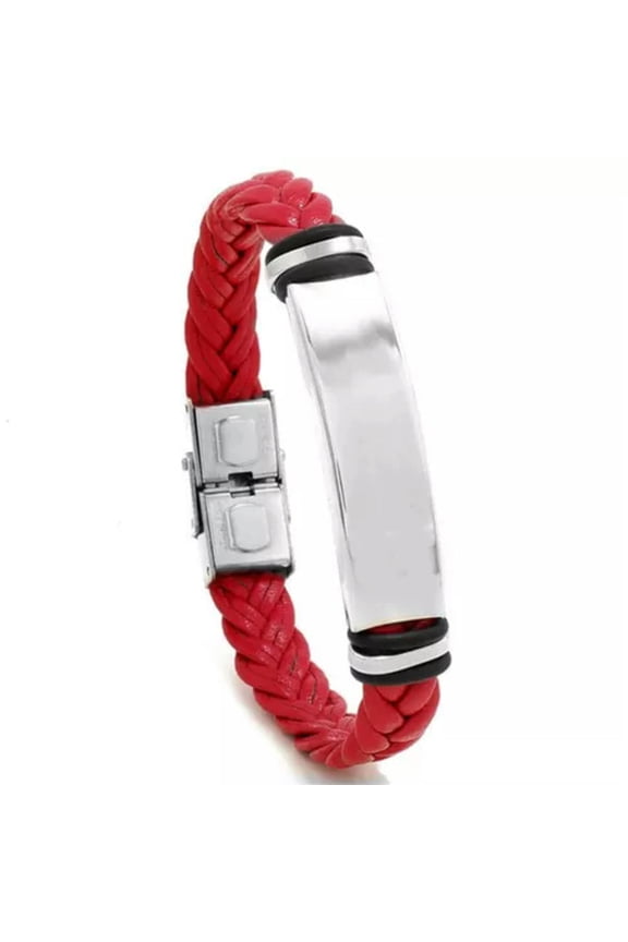 Far Infrared Negative Ions Wristband Sport Bracelets Anti-Static Wristbands-Wine Red
