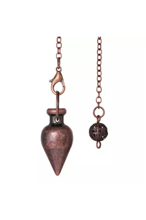 Fashion Jewelry Reiki Pendulum Pendant Healing Waterdrop Pendule Reiki Amulet-Antique Copper