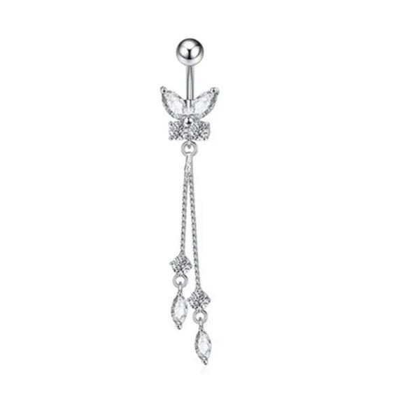 QQTDFG Faux Fake Belly Rings Anti-allergy Belly Button Ring Body-3