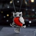 thumbnail image 1 of QQTDFG Flame Jasper Gems Owl Crystal Necklace Magic Reiki Healing Amulet-default, 1 of 6