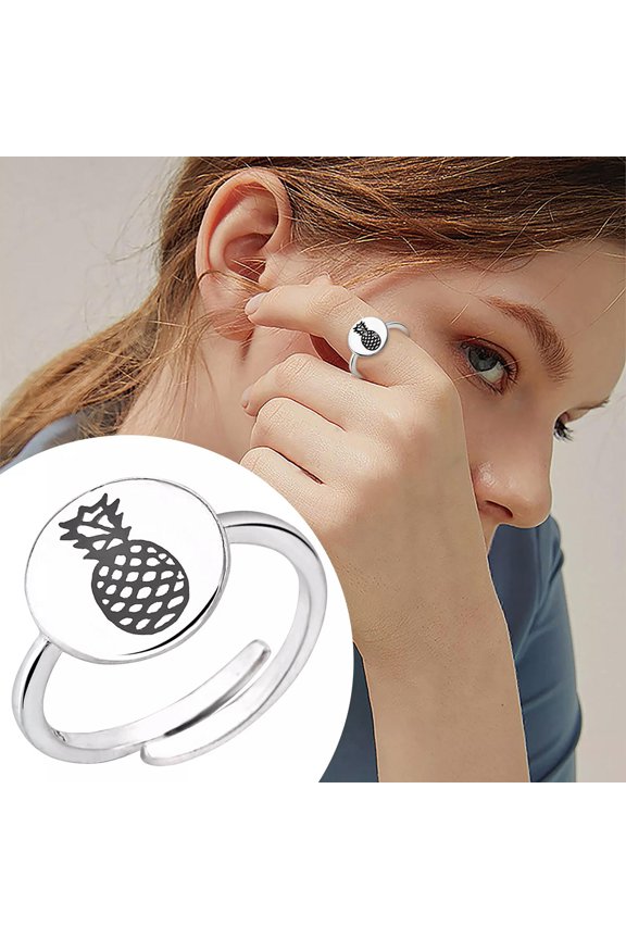 Fruit Pineapple Ring Jewelry Sweet Fruit Accessories Minimalist Style Fashion-default