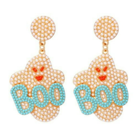 QQTDFG Ghost Halloween Earring Alloy Ear Jewelry Beauty Studs Earrings Women-blue