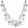 thumbnail image 1 of QQTDFG Gold Plated Necklace Women's Pendant Glass Pearl Double Chain B186-default, 1 of 9