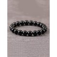 thumbnail image 1 of QQTDFG Gun Black Color Crystal Beaded Bracelet Stackable Stretch Bracelets Creative-default, 1 of 3