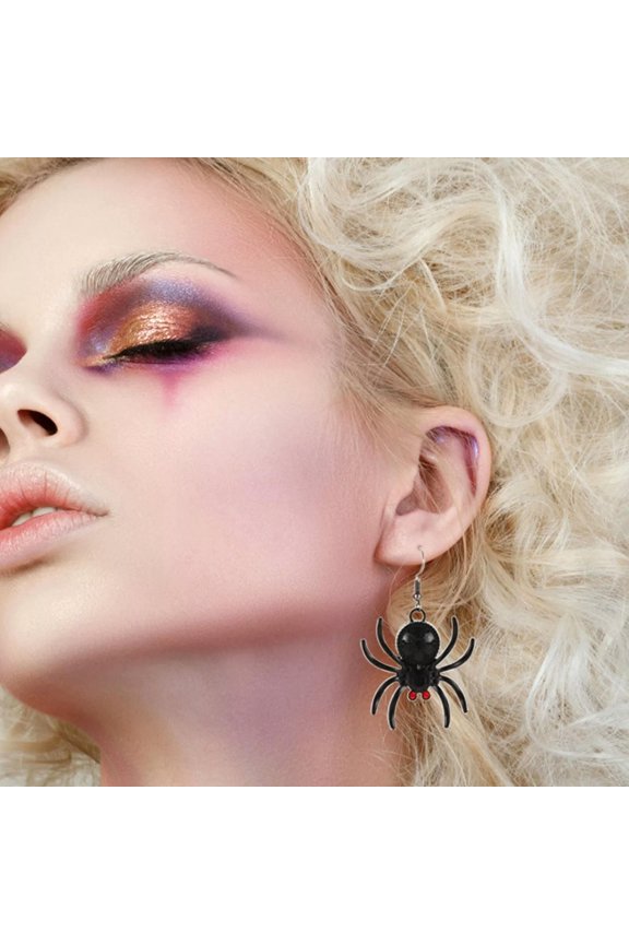 Halloween Dangling Earrings Set, Spider Earrings Dangling, Suitable For Female-default