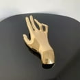 thumbnail image 1 of QQTDFG Hand-shaped Metal Brooch Large Shawl Clip Creative Party Jewelry Women-gold, 1 of 9