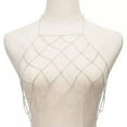 thumbnail image 1 of QQTDFG Harness Collier Bra Breast Chain Maxi Necklace Body Chain Women Accessories-silver, 1 of 7