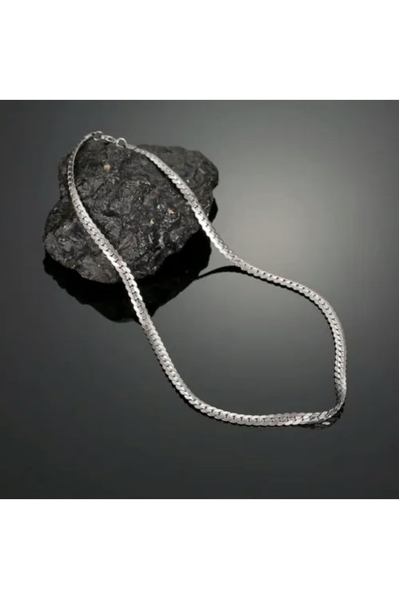Hip Hop Titanium Steel 6mm Hand Embossed Cuban Chains Necklace For Men 20"-24"-22"