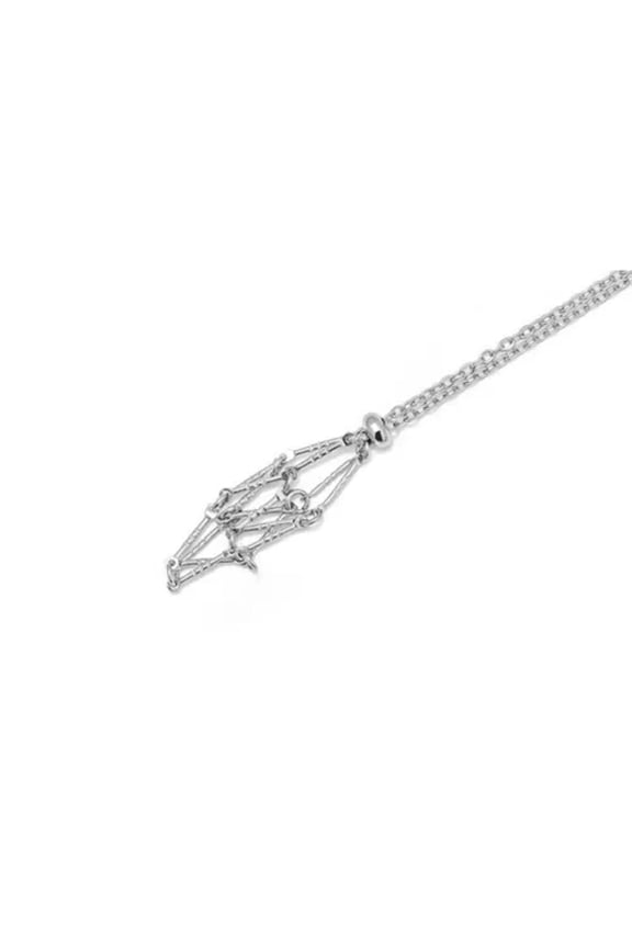 Interchangeable Crystal Net Metal Necklace Chain Necklaces Women Men-S