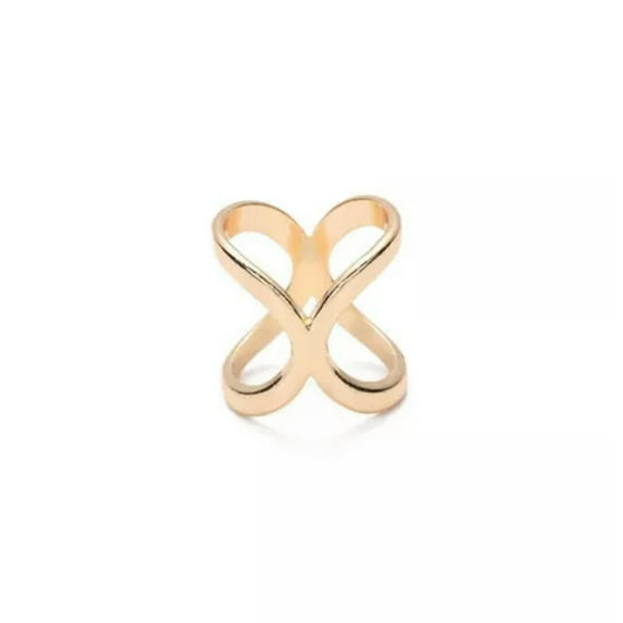 QQTDFG Jewelry Women's Scarf Buckle Ring X Shape Scarf Clip Holder Wedding-Gold