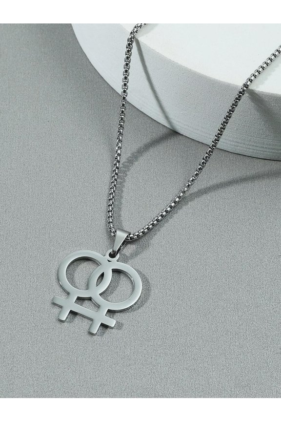 LGBT Pendant Necklace for Men Fashion Jewelry Accessories-default