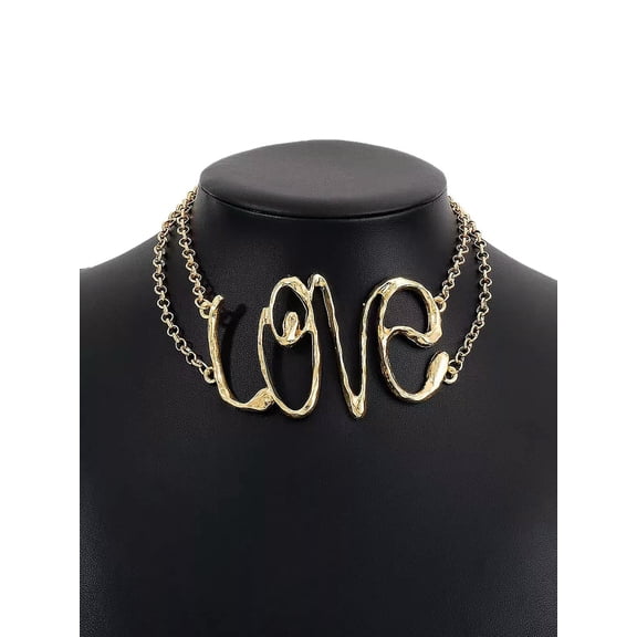 QQTDFG LOVE Words Decor Choker Necklace for Women Jewelry for Women Necklace-default