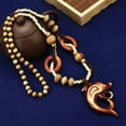 thumbnail image 1 of QQTDFG Long Sweater Vintage Wooden Beaded Pendant Necklace Chain Boho Carved Jewelry-#2, 1 of 5