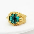 thumbnail image 1 of QQTDFG Men Women Evil Eye Statement Ring Punk Stainless Steel Gothic Jewelry Size 7-13-Gold Green-9, 1 of 7