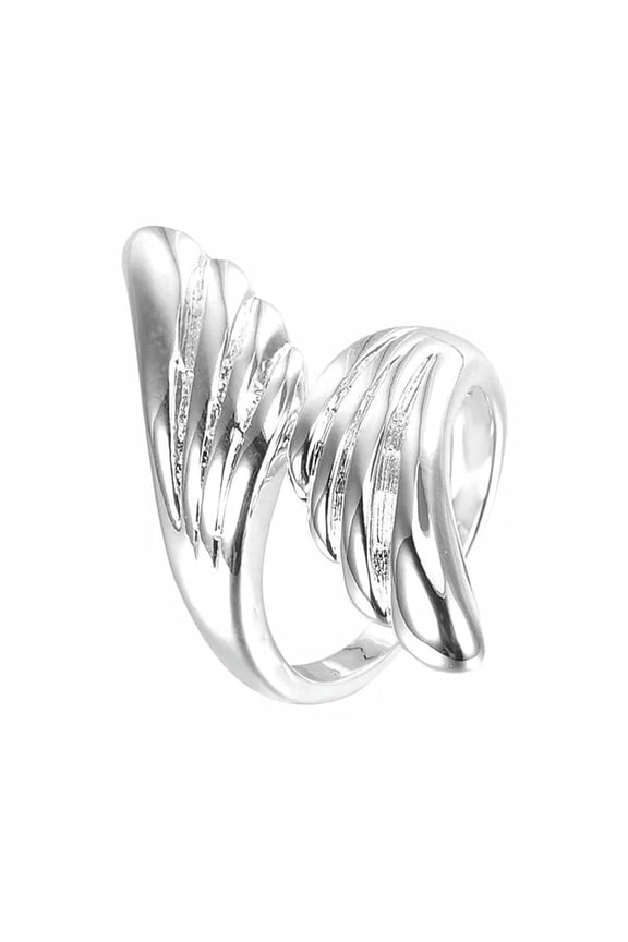 Men/Women Jewelry Fashion 925 Sterling Silver Plated Angel OPening Ring Gift K85-default