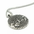 thumbnail image 1 of QQTDFG Mens Norse Viking Amulet Fenrir Wolf Tree of Life Pendant Necklace-default, 1 of 3