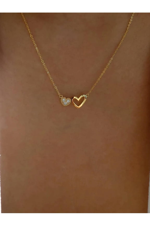 Mini Heart Decor Necklace Jewelry for Women Gift for Her Necklace Accessories-default