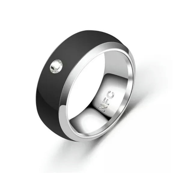 QQTDFG Multifunctional Finger Digital Ring NFC Finger Ring for Android Phone Men-BLACK-9