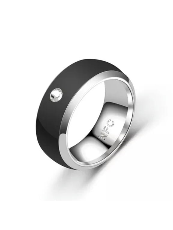 Multifunctional Finger Digital Ring NFC Finger Ring for Android Phone Men-BLACK-9
