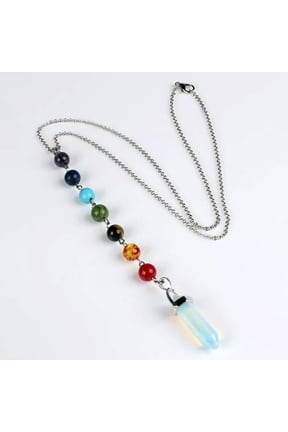 Natural Opalite Gems Stone Pendulum Chakra Necklace Gemstone Wholesale-default