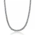 thumbnail image 1 of QQTDFG New Men Jewelry Stainless Steel 8mm 24" Silver Round Byzantine Chain Necklace-default, 1 of 3