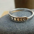 thumbnail image 1 of QQTDFG Punk 925 Silver Rings Moon Star Jewelry Women Wedding Ring Gift Size 6-12-#3-6, 1 of 3
