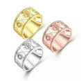 thumbnail image 1 of QQTDFG Rose Gold Platinum Plated Fashion Ring AAA Zirconia Women B251-18K Rose Gold Plated-10, 1 of 1