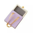thumbnail image 1 of QQTDFG Slide Jewelry Box Necklace Carton Packaging Organizer Case Wedding Travel-Purple, 1 of 9