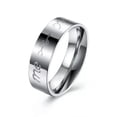 thumbnail image 1 of QQTDFG Stainless Steel Band Fashion Wedding Ring Men's Unisex B465-7, 1 of 7