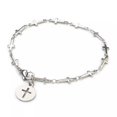 thumbnail image 1 of QQTDFG Stainless Steel Charm Bracelet Cross Silver 7.8" Z122-default, 1 of 3