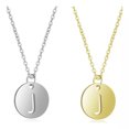 thumbnail image 1 of QQTDFG Stainless Steel Initial Pendant Necklace Alphabet Silver Gold Letter 16" A416-Gold-J, 1 of 2