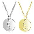 thumbnail image 1 of QQTDFG Stainless Steel Initial Pendant Necklace Alphabet Silver Gold Letter 16" A416-Gold-S, 1 of 2