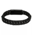 thumbnail image 1 of QQTDFG Stainless Steel Leather Bracelet 8 Inches 13MM Magnetic L348-default, 1 of 7