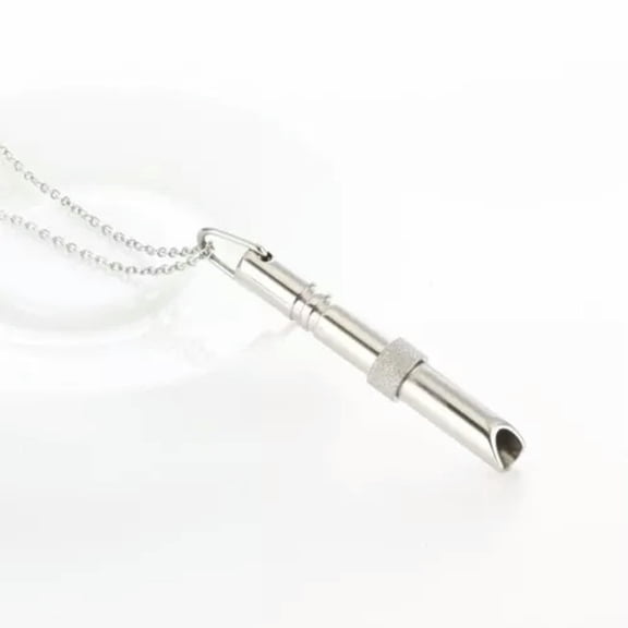 QQTDFG Stainless Steel Mindful Breathing Necklace Daliy Wear-1