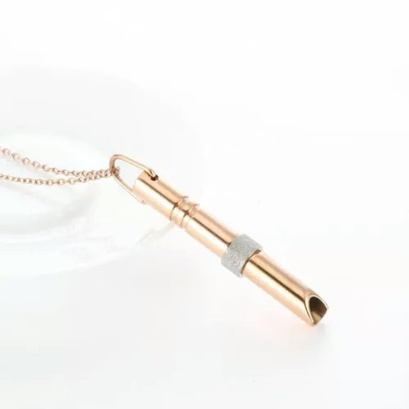 QQTDFG Stainless Steel Mindful Breathing Necklace Daliy Wear-3