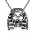 thumbnail image 1 of QQTDFG Stainless Steel Necklace Pendant Egypt Pharaoh Biker 23" 3.5MM Lobster B213-default, 1 of 7