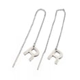 thumbnail image 1 of QQTDFG Stainless Steel Stud Earrings Earrings Ear Threads Alphabet Initial Letter Z314-R, 1 of 2