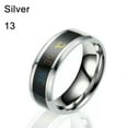 thumbnail image 1 of QQTDFG Stainless Steel Temperature Measurement Ring Mood Rings Thermometer Display-silver-7, 1 of 9