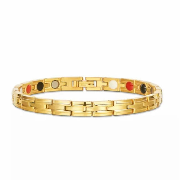 QQTDFG Stainless Steel Watch Bracelet Stainless Steel Color 7.8"&nbsp; A121-Gold