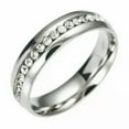 thumbnail image 1 of QQTDFG Stainless Steel Women Men Silver/Gold Rings Wedding Band Jewelry Gift Size 6-12-#8 Silver-11, 1 of 2