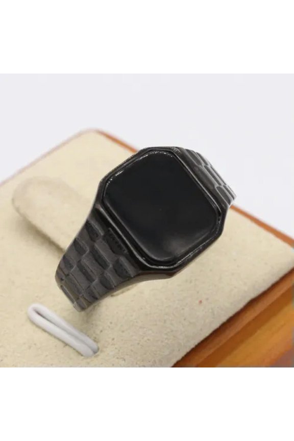 Statement Rings for Men Women Black Onyx Stone Stainless Steel Jewelry Ring Gift-Black Black-9