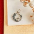 thumbnail image 1 of QQTDFG Sterling Silver 925 Lovely Rabbit Charm Pendant A5298-1 piece, 1 of 8