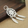 thumbnail image 1 of QQTDFG Sterling Silver Dream Catcher Feather Charm Pendant A2266-1 piece, 1 of 6