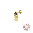 thumbnail image 1 of QQTDFG Sterling Silver Helix Cartilage Lip Labret Bar Stud Earing Ear Piercing A4006-D-1 piece, 1 of 8