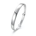 thumbnail image 1 of QQTDFG Sterling Silver Plated Bracelet Adjustable 9MM Slide L263-default, 1 of 6