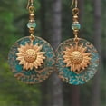 thumbnail image 1 of QQTDFG Sunflower Boho Ear Hook Earrings Drop Dangle Women Cubic Zirconia Jewelry Gifts-Silver, 1 of 8