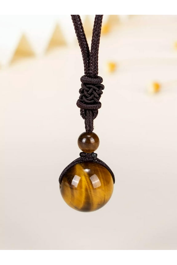 Tiger Eye Design Stone Pendant Necklace Jewelry for Women Gift for Her Necklace-default