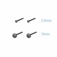 thumbnail image 1 of QQTDFG Tiny Black Round Men Women 925 Sterling Silver Stud Post Earrings A1066-1.5mm-Black, 1 of 6